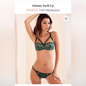 Adore Me Kimmy Push Up Set with thong NWT